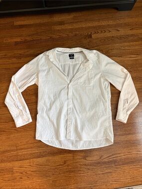 Hurley Men's White Casual Button-Down Shirt